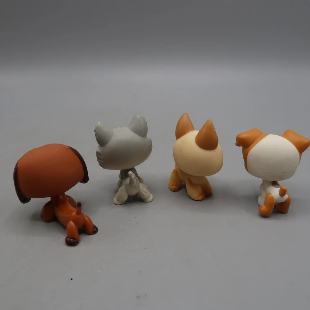 Vintage Littlest Pet Shop Lot LPS Dog 212 German Shepherd 992 Dachshund 69 165